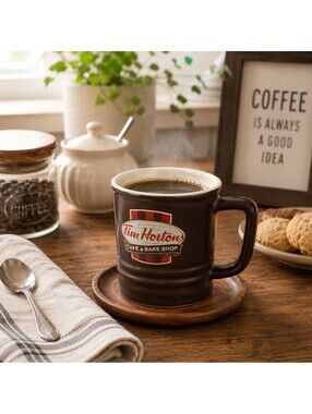 Tim Hortons 2014 Abu Dhabi Limited Edition Brown Coffee Mug Collectible